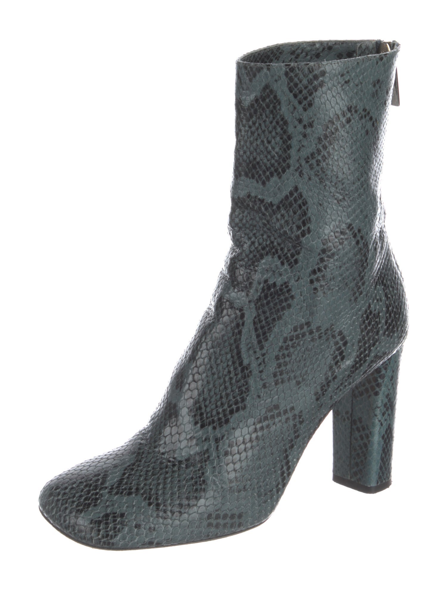 Paris Texas Leather Animal Print Boots
