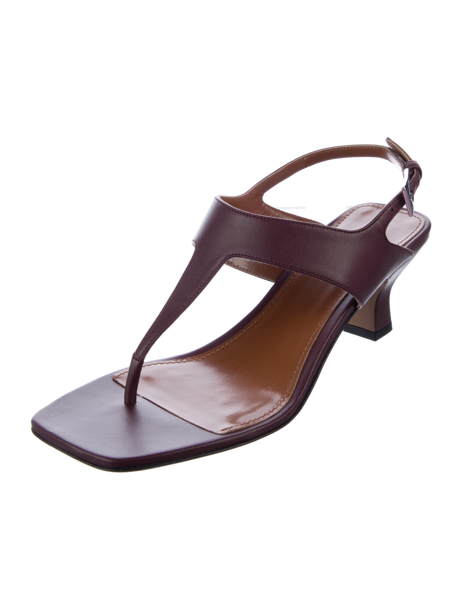 Paris Texas Leather T-Strap Sandals