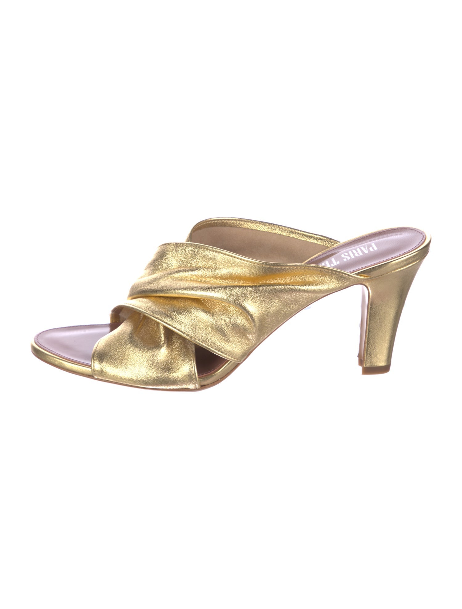 Paris Texas Leather Slides