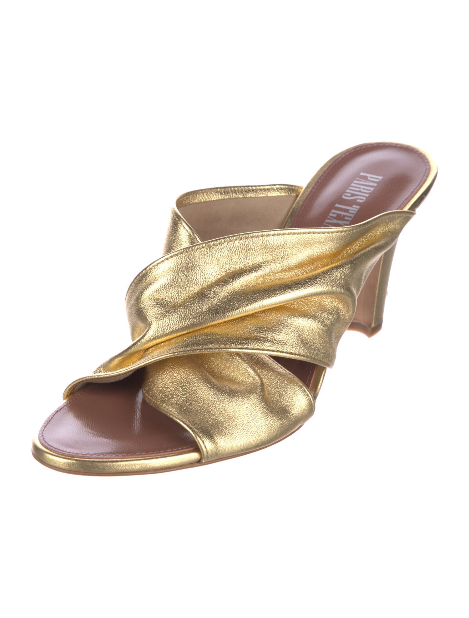 Paris Texas Leather Slides