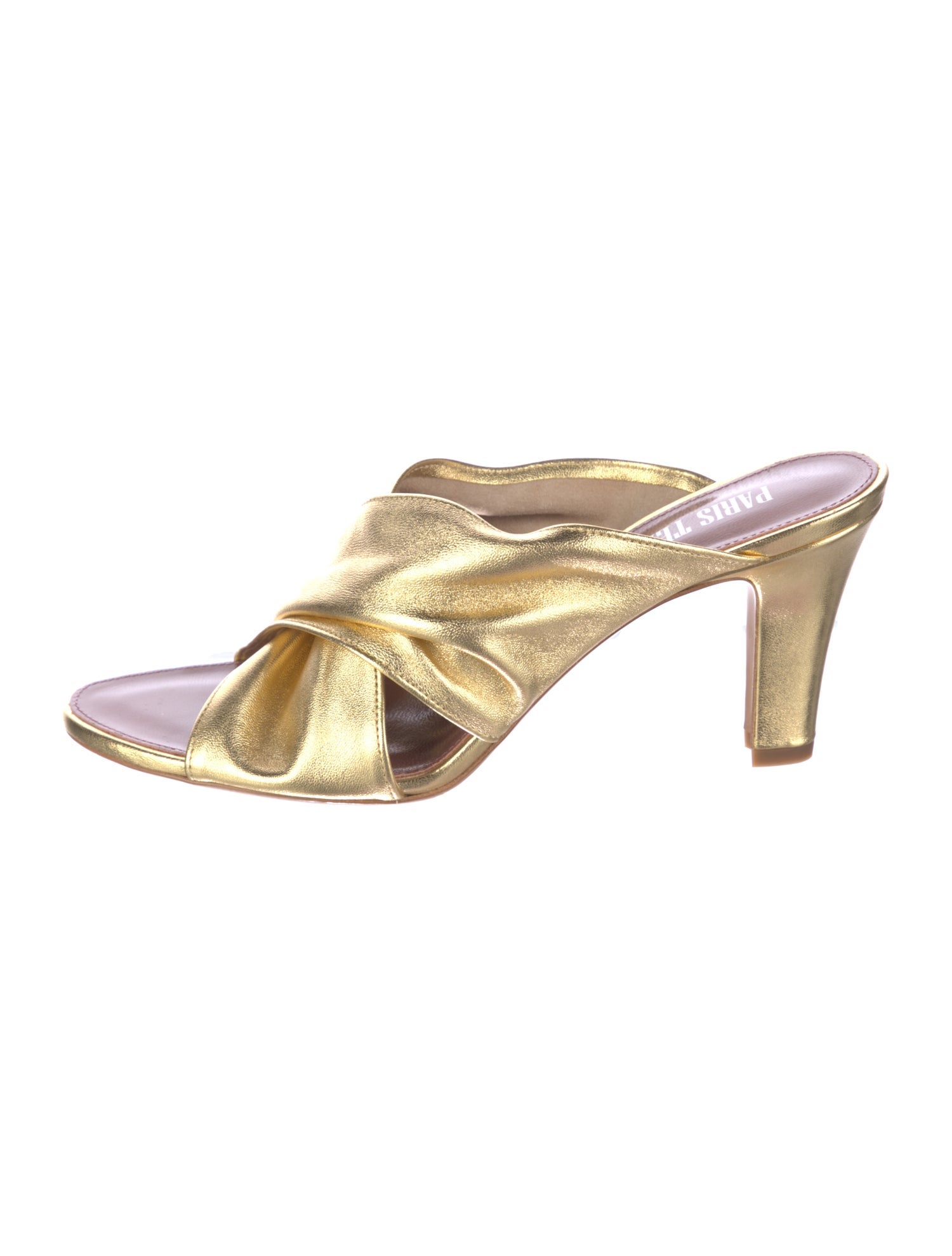 Paris Texas Leather Slides