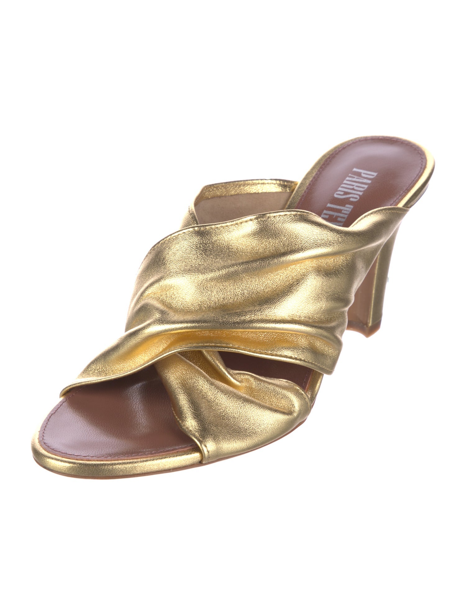 Paris Texas Leather Slides