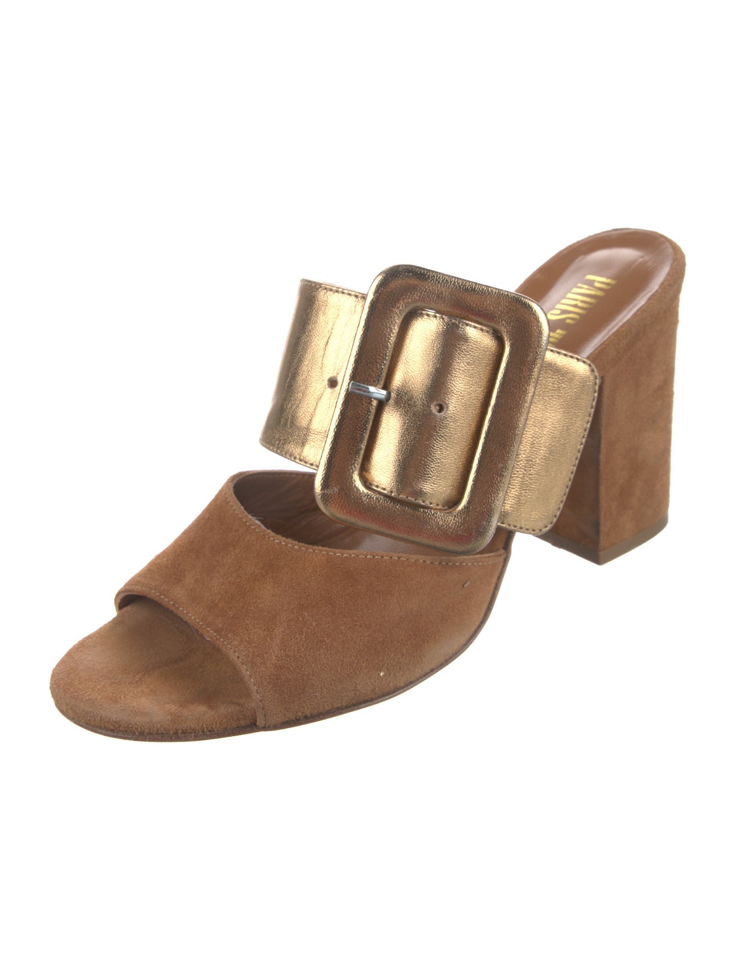 Paris Texas Suede Slides