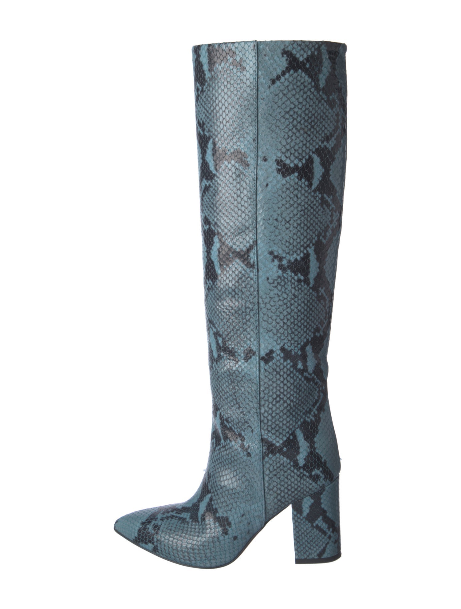 Paris Texas Embossed Leather Animal Print Boots