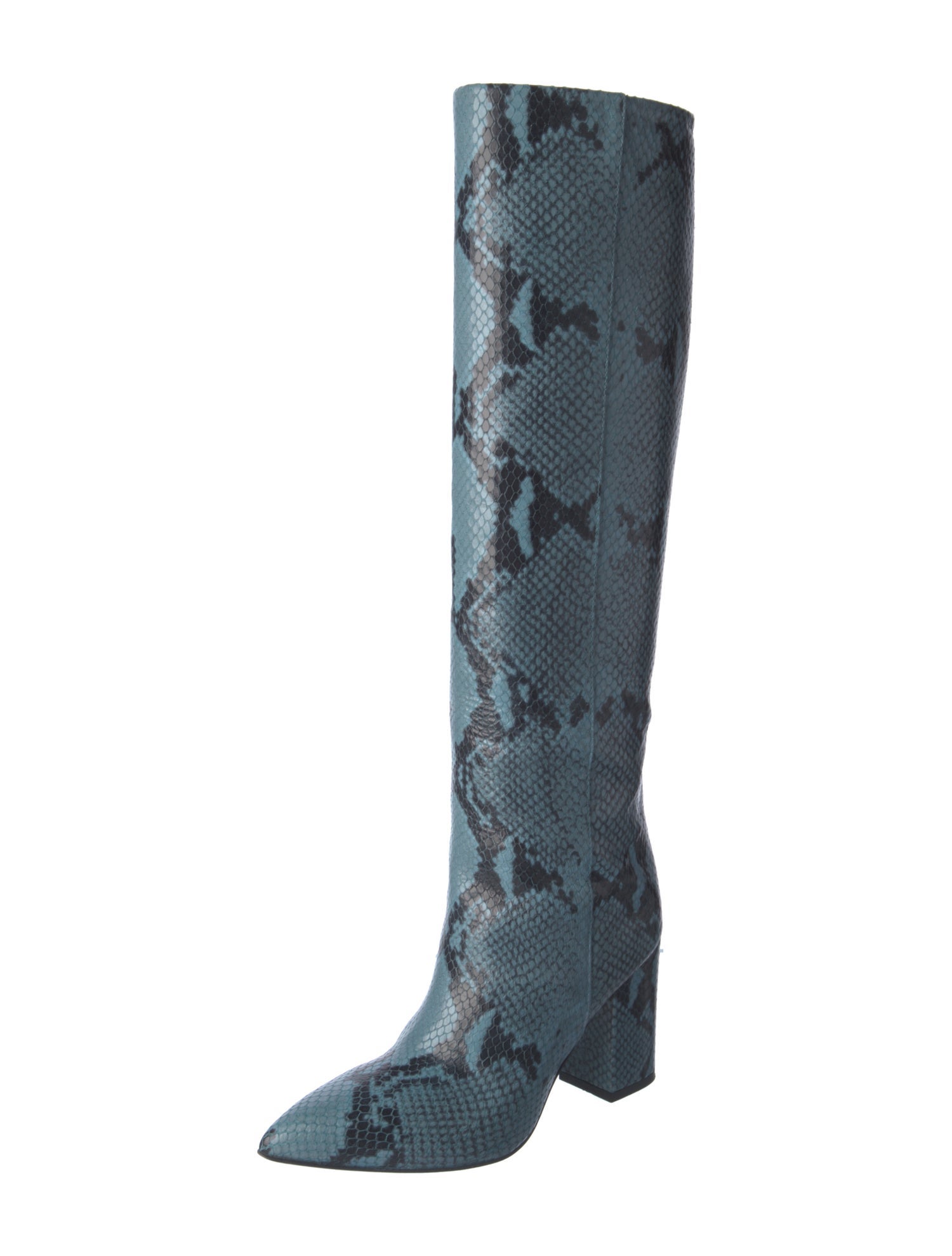 Paris Texas Embossed Leather Animal Print Boots