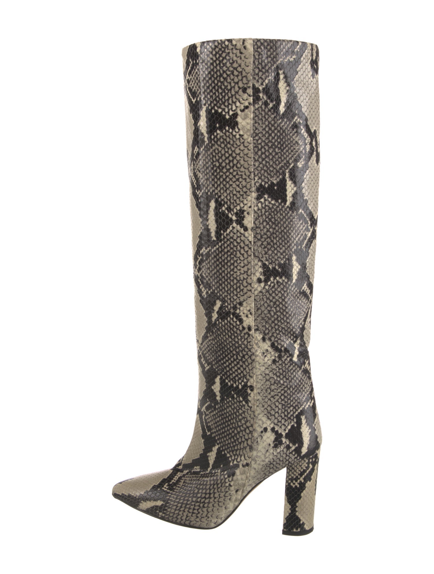 Paris Texas Snakeskin Animal Print Boots