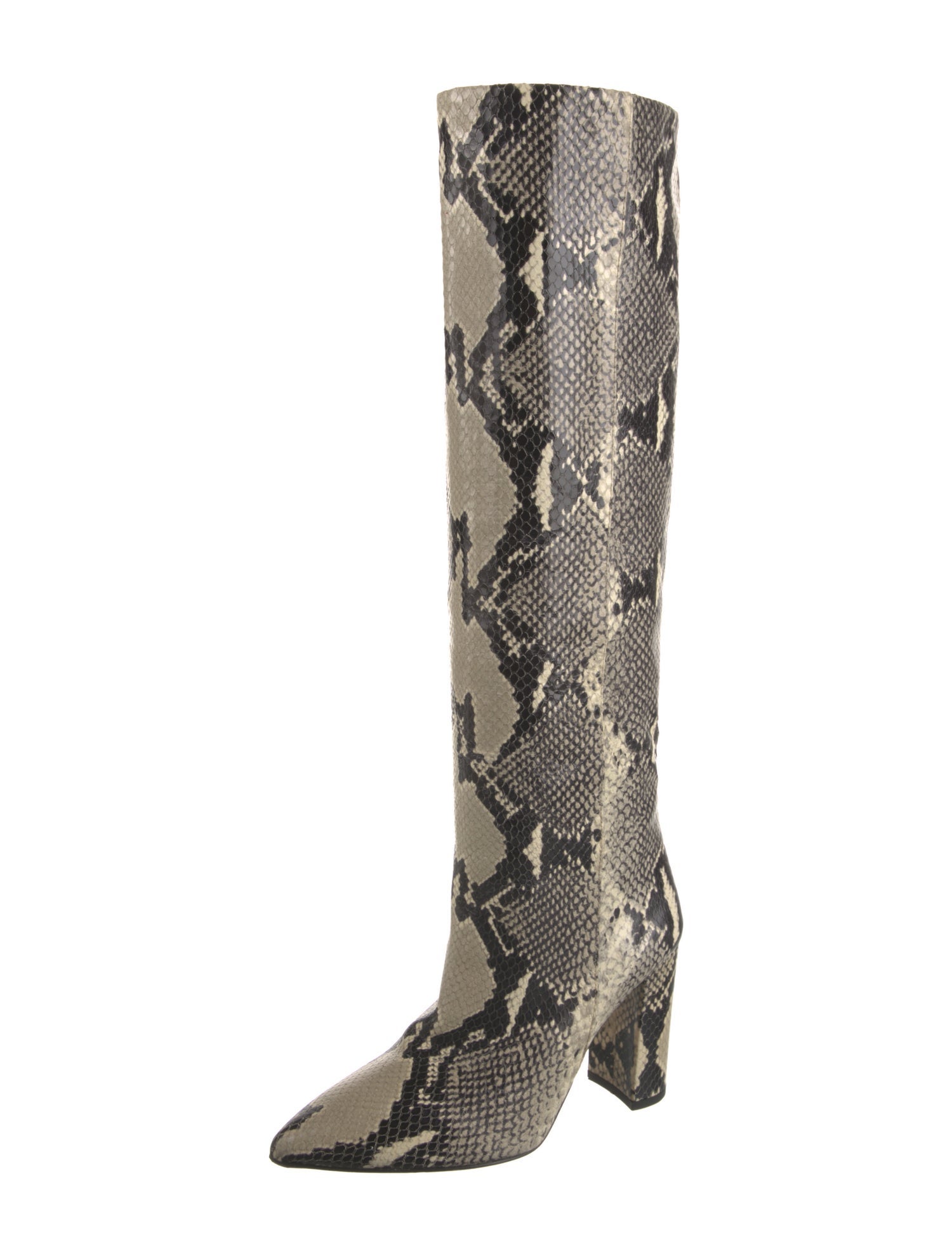 Paris Texas Snakeskin Animal Print Boots