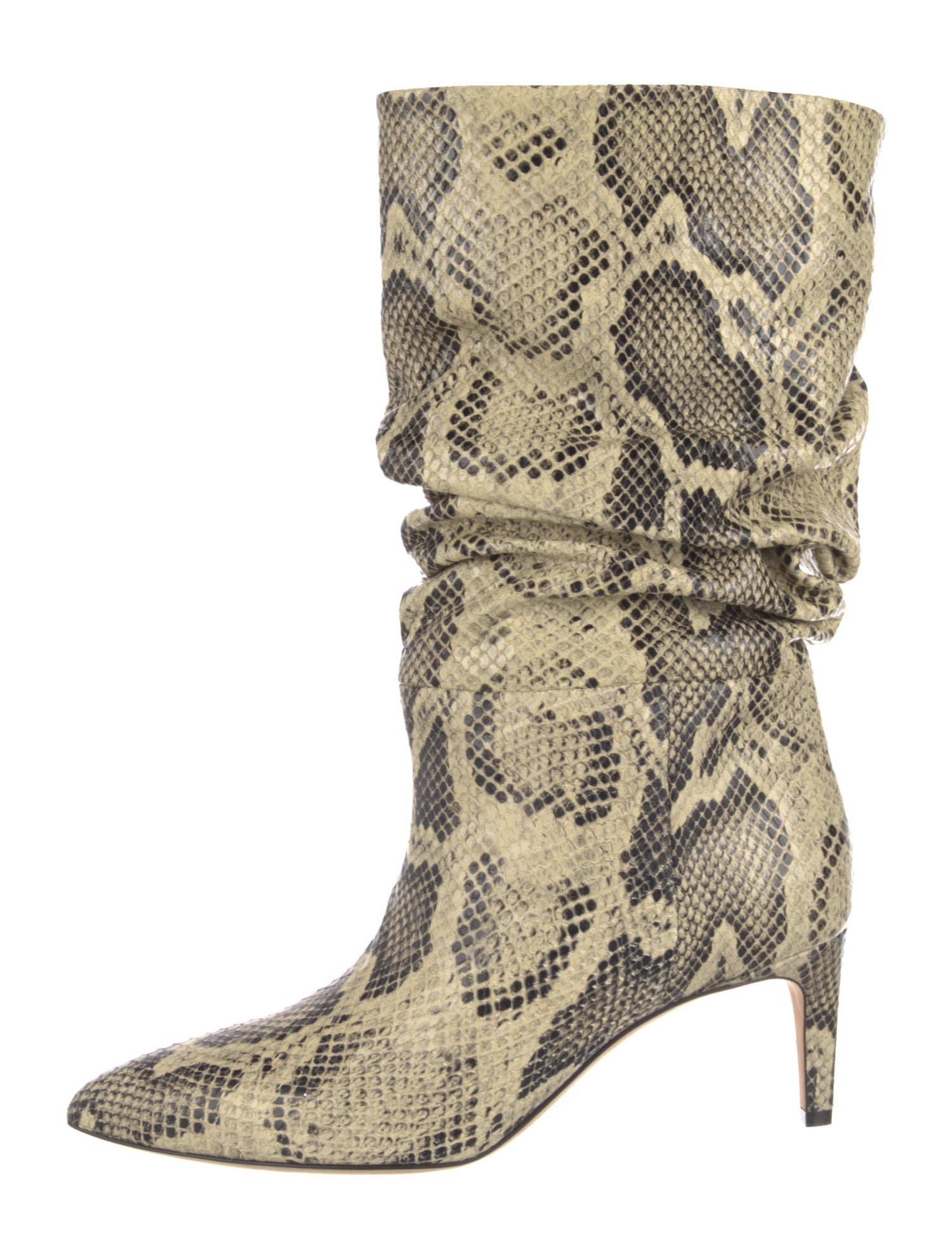 Paris Texas Leather Animal Print Boots