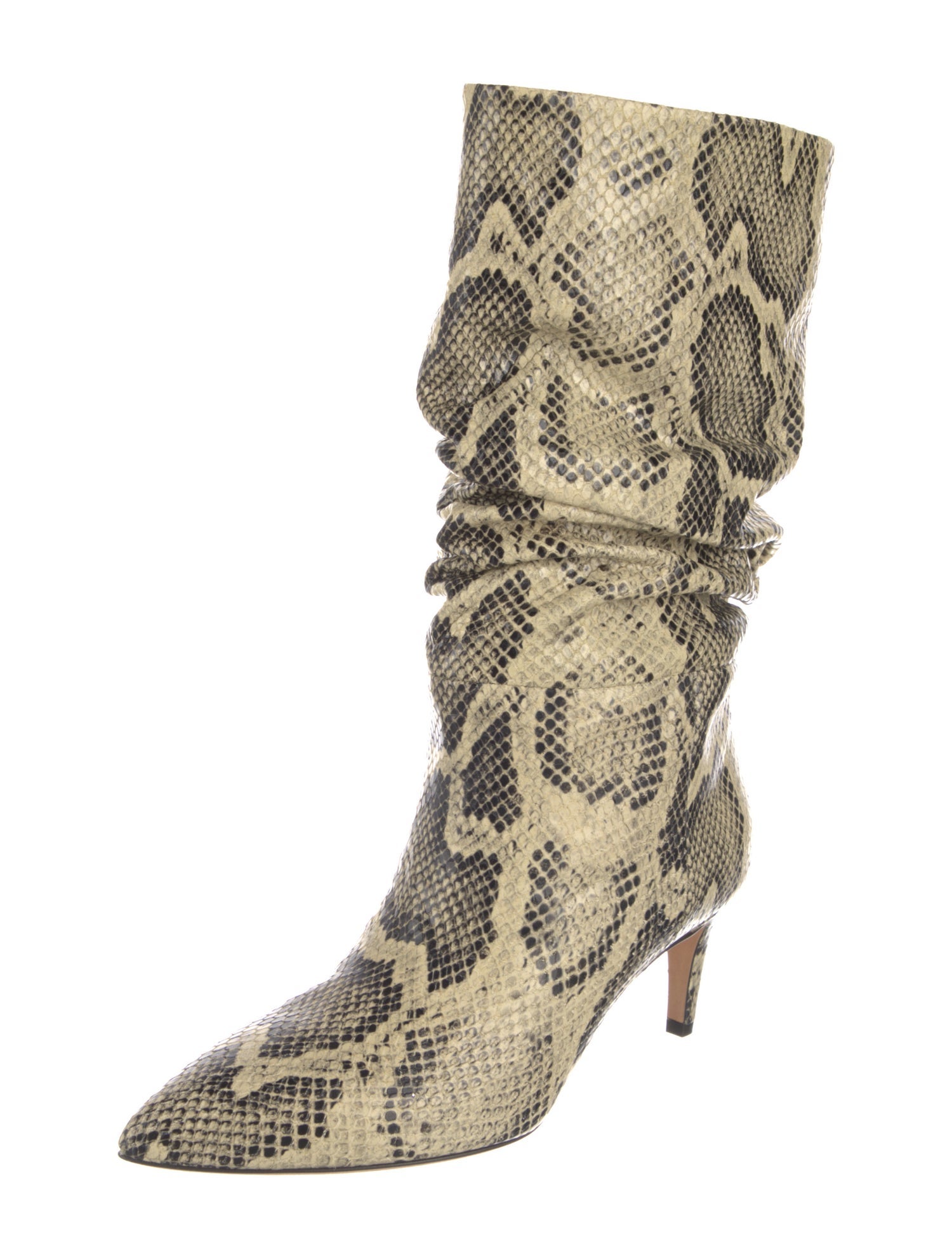 Paris Texas Leather Animal Print Boots