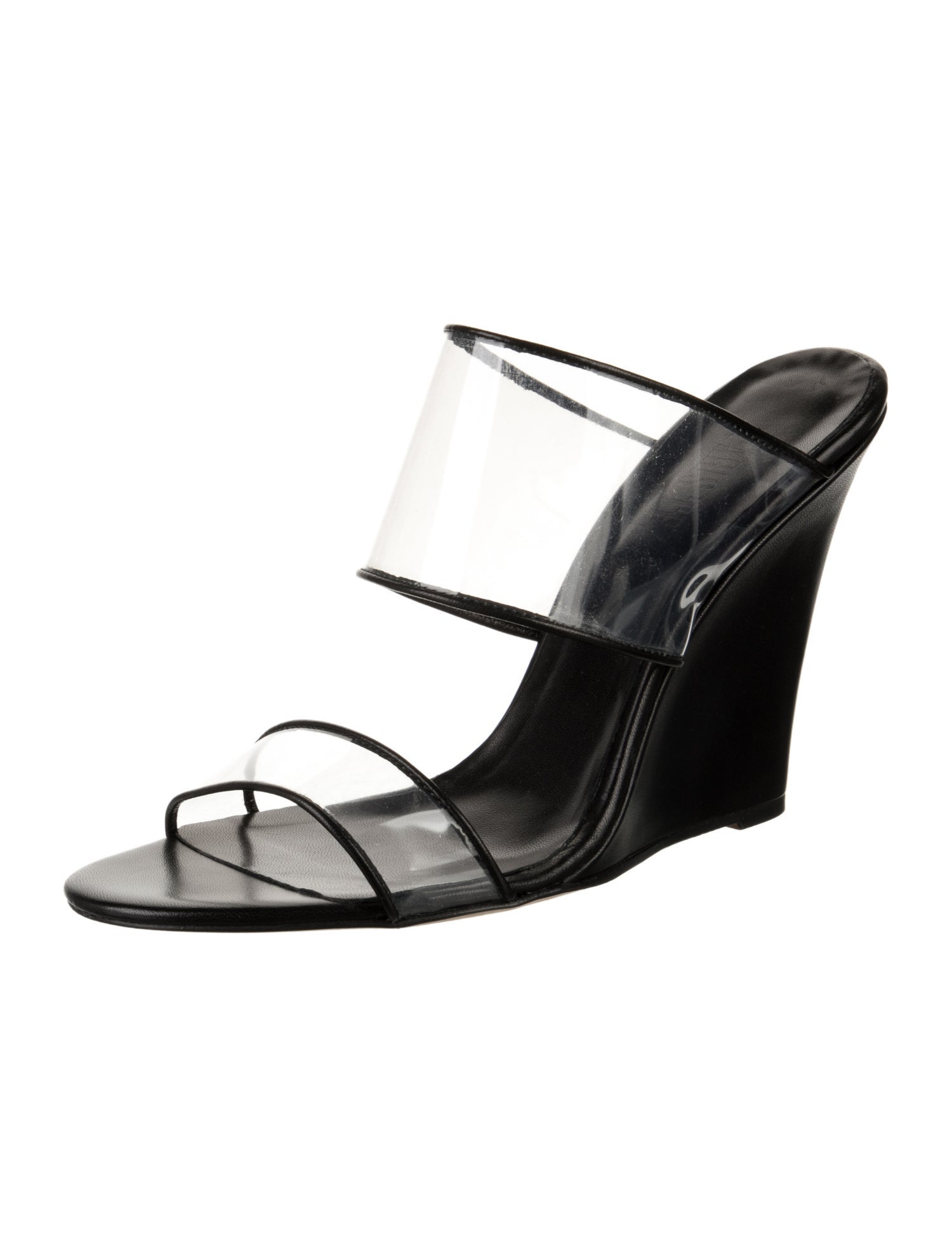 Paris Texas Leather Slides