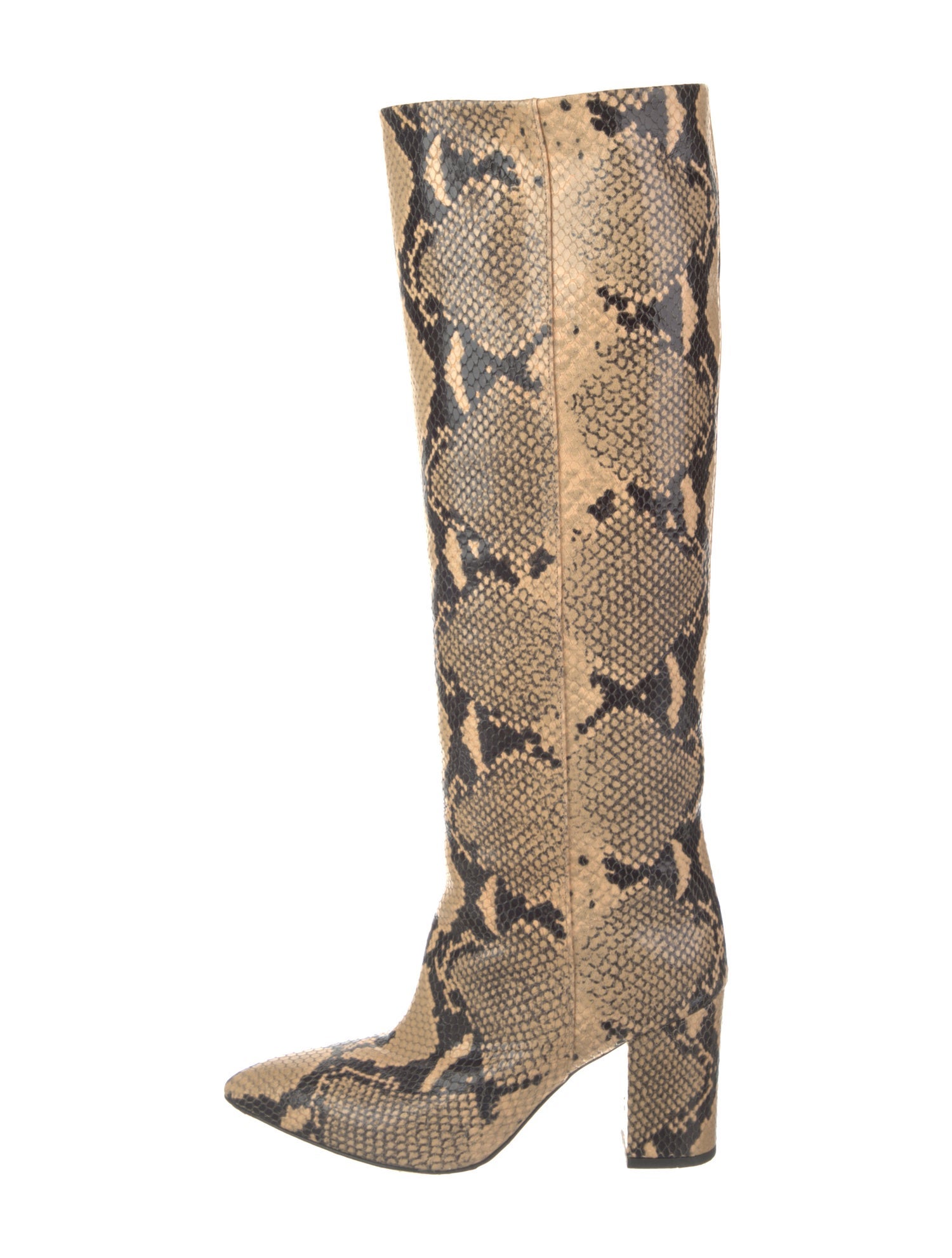 Paris Texas Embossed Leather Animal Print Boots