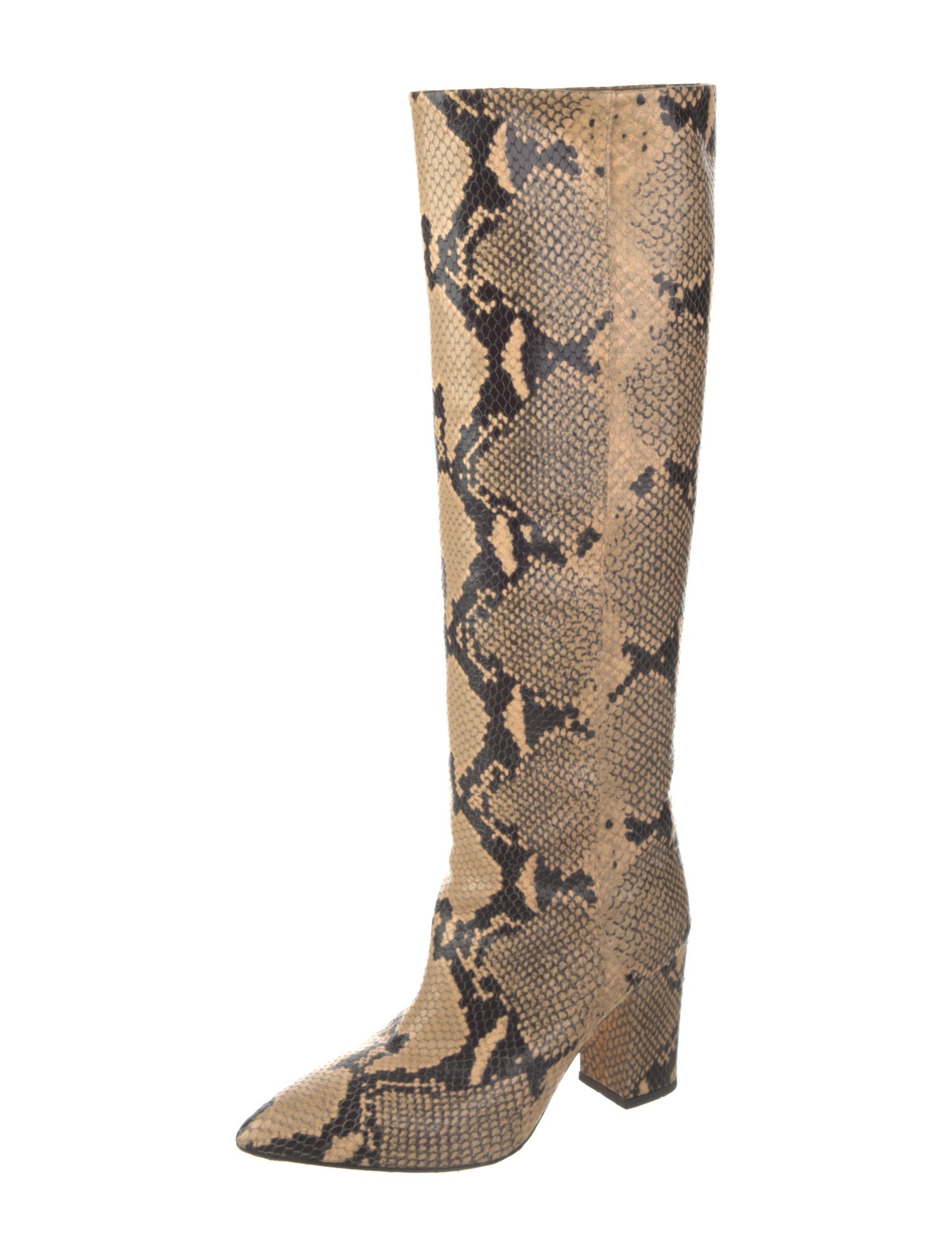 Paris Texas Embossed Leather Animal Print Boots
