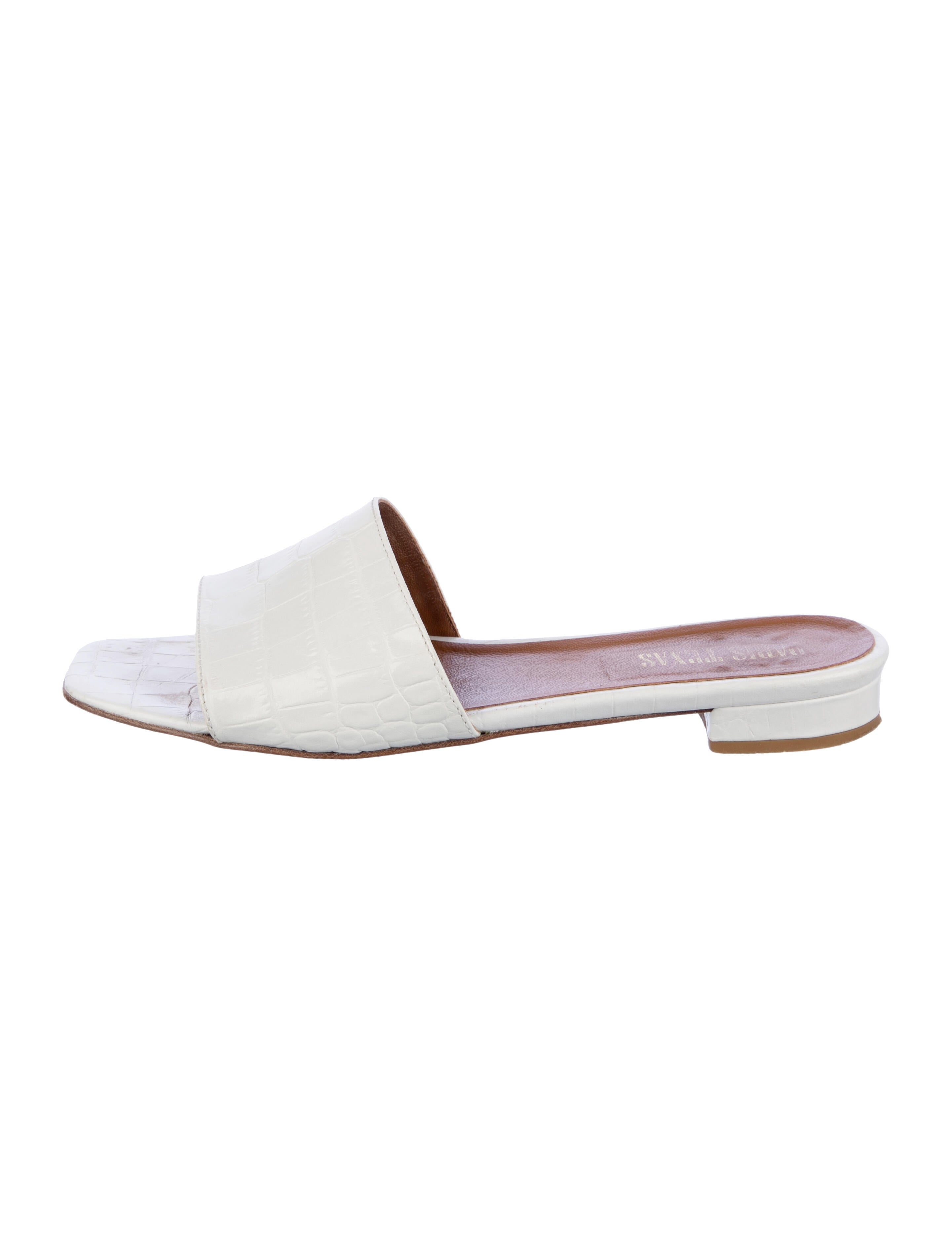 Paris Texas Leather Slides