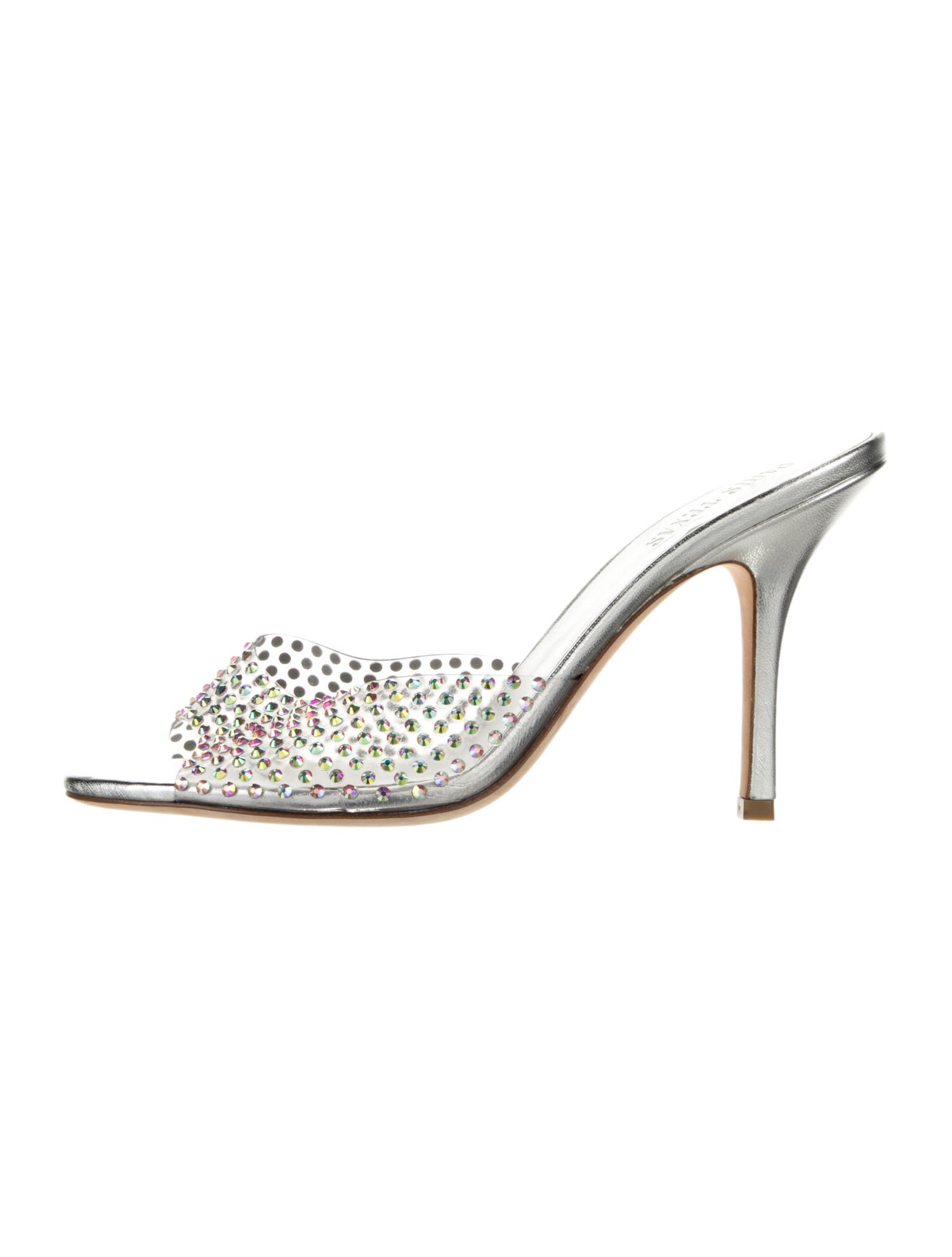 Paris Texas PVC Crystal Embellishments Slides