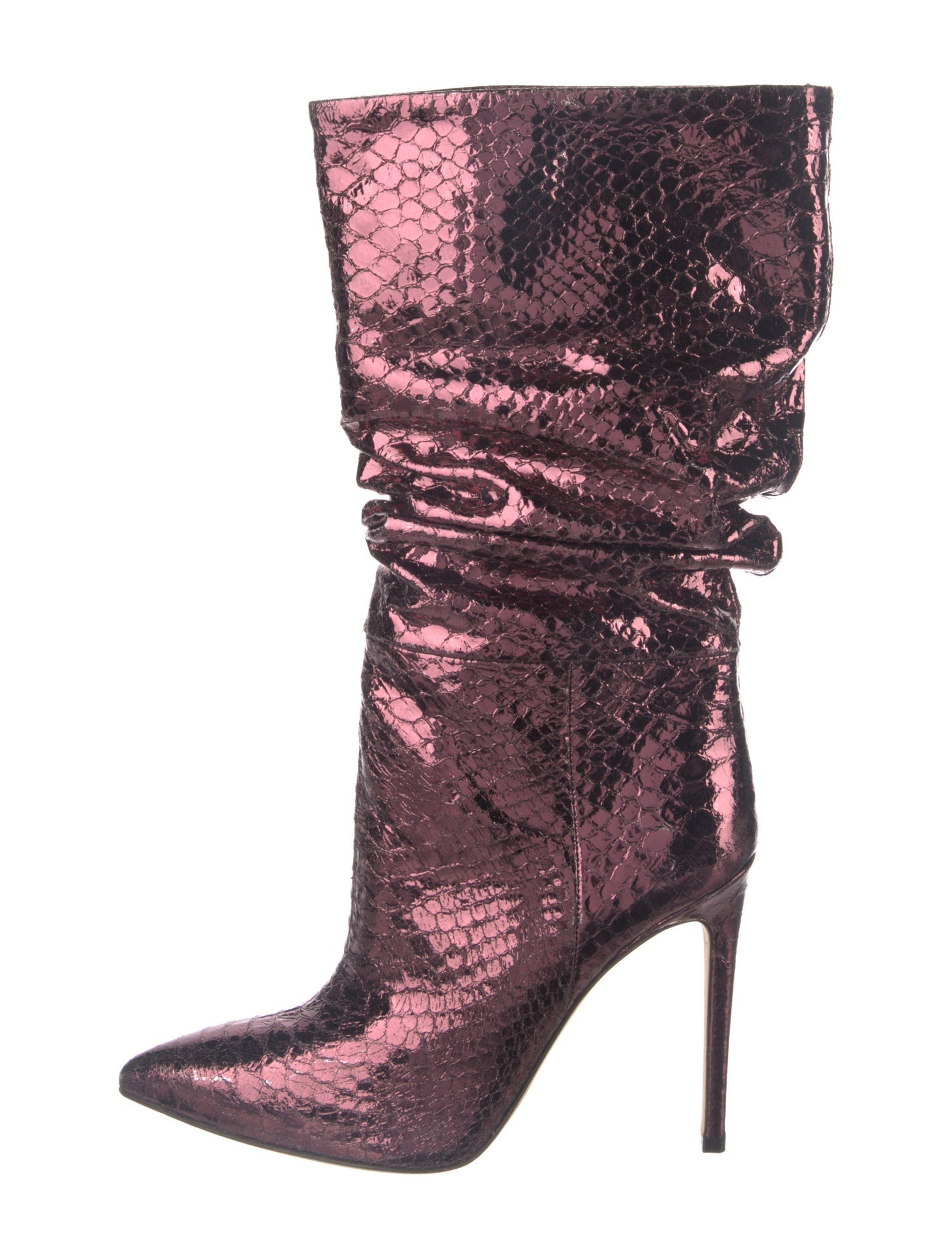 Paris Texas Embossed Leather Slouch Boots