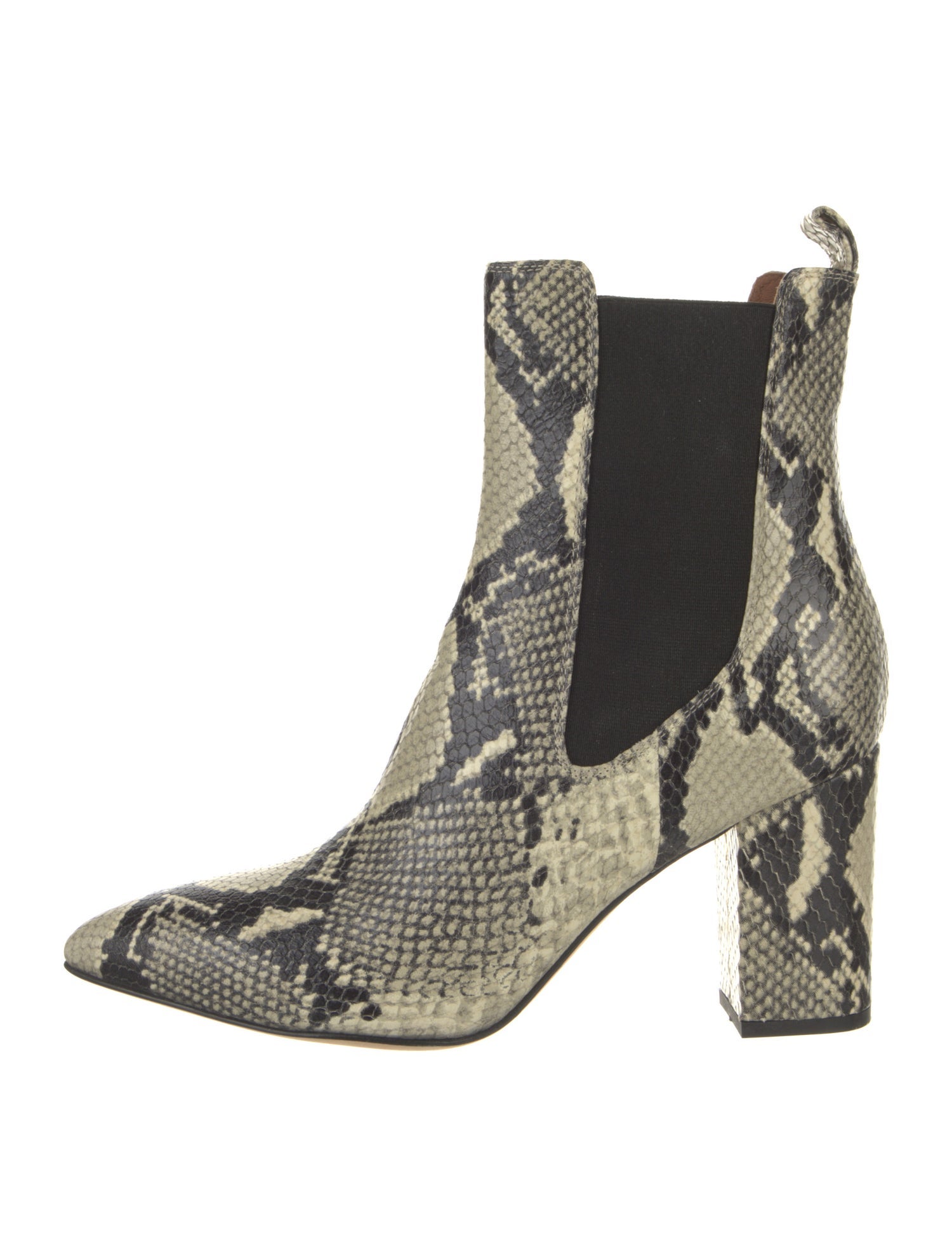 Paris Texas Leather Animal Print Chelsea Boots