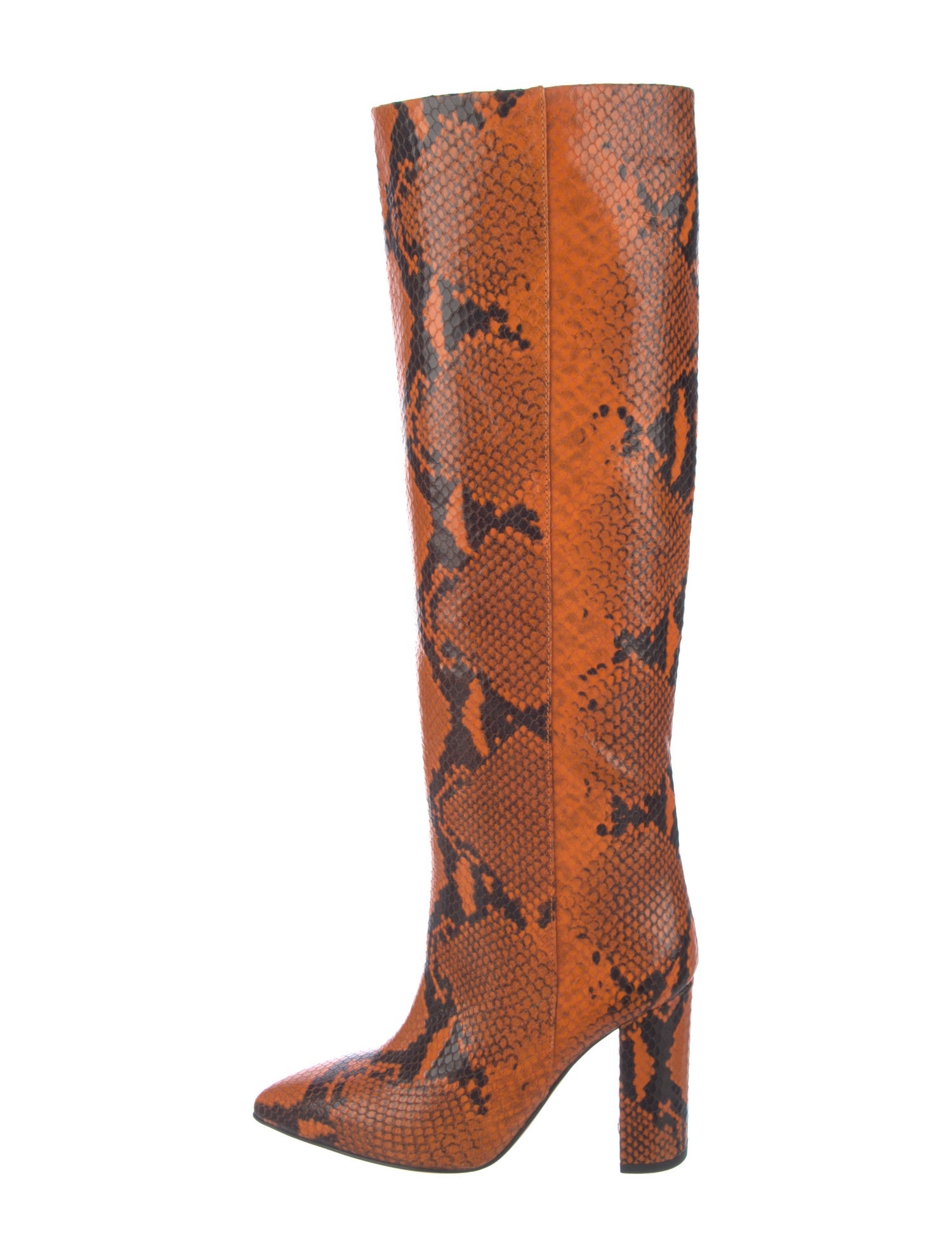 Paris Texas Embossed Leather Animal Print Boots