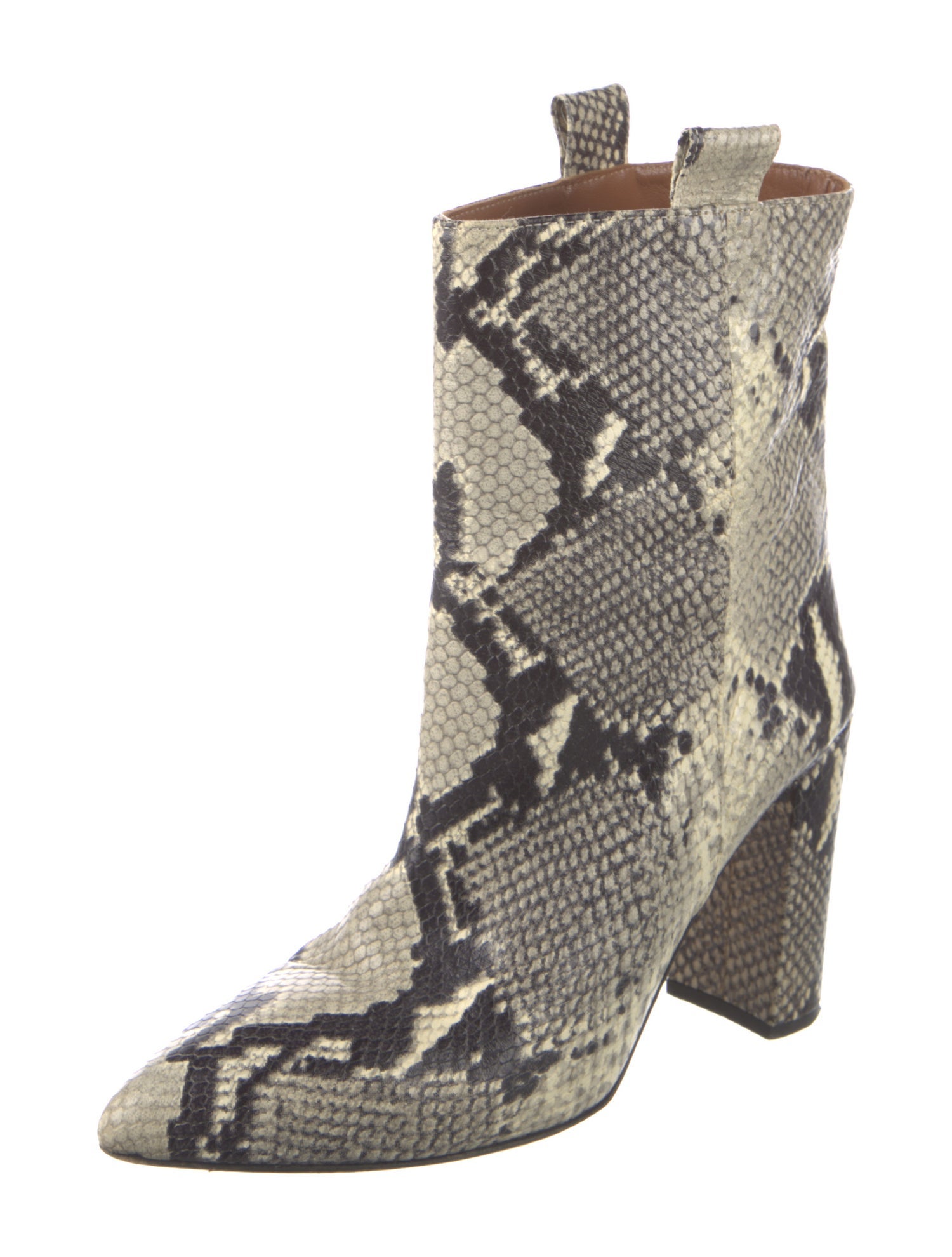 Paris Texas Snakeskin Animal Print Boots