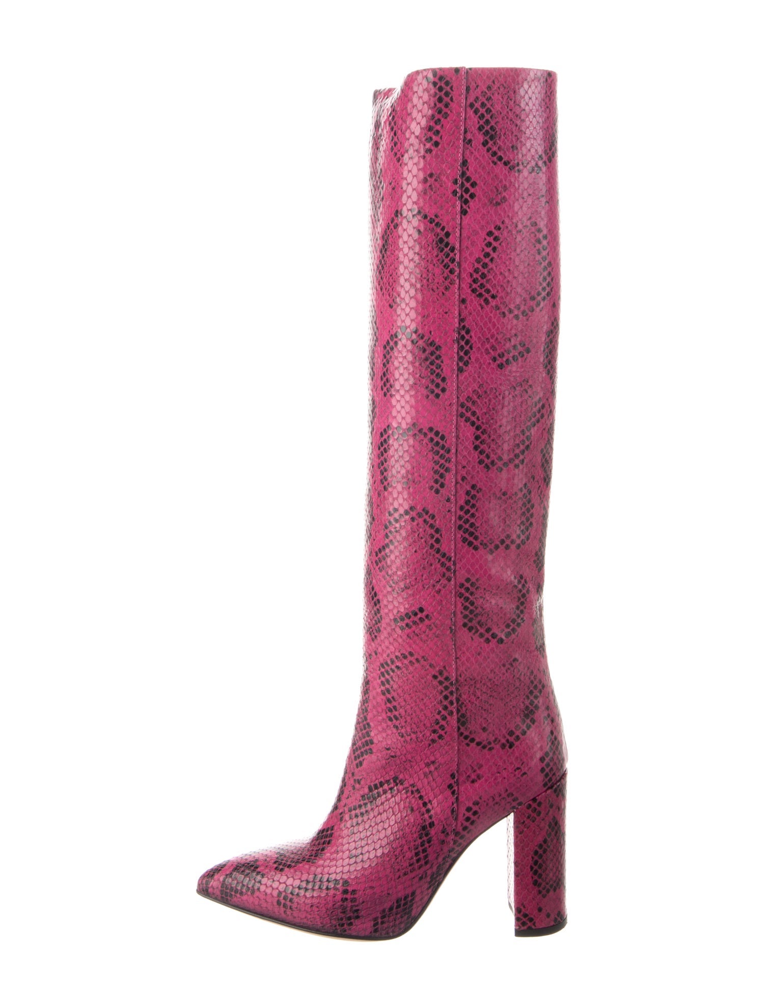 Paris Texas Embossed Leather Animal Print Boots