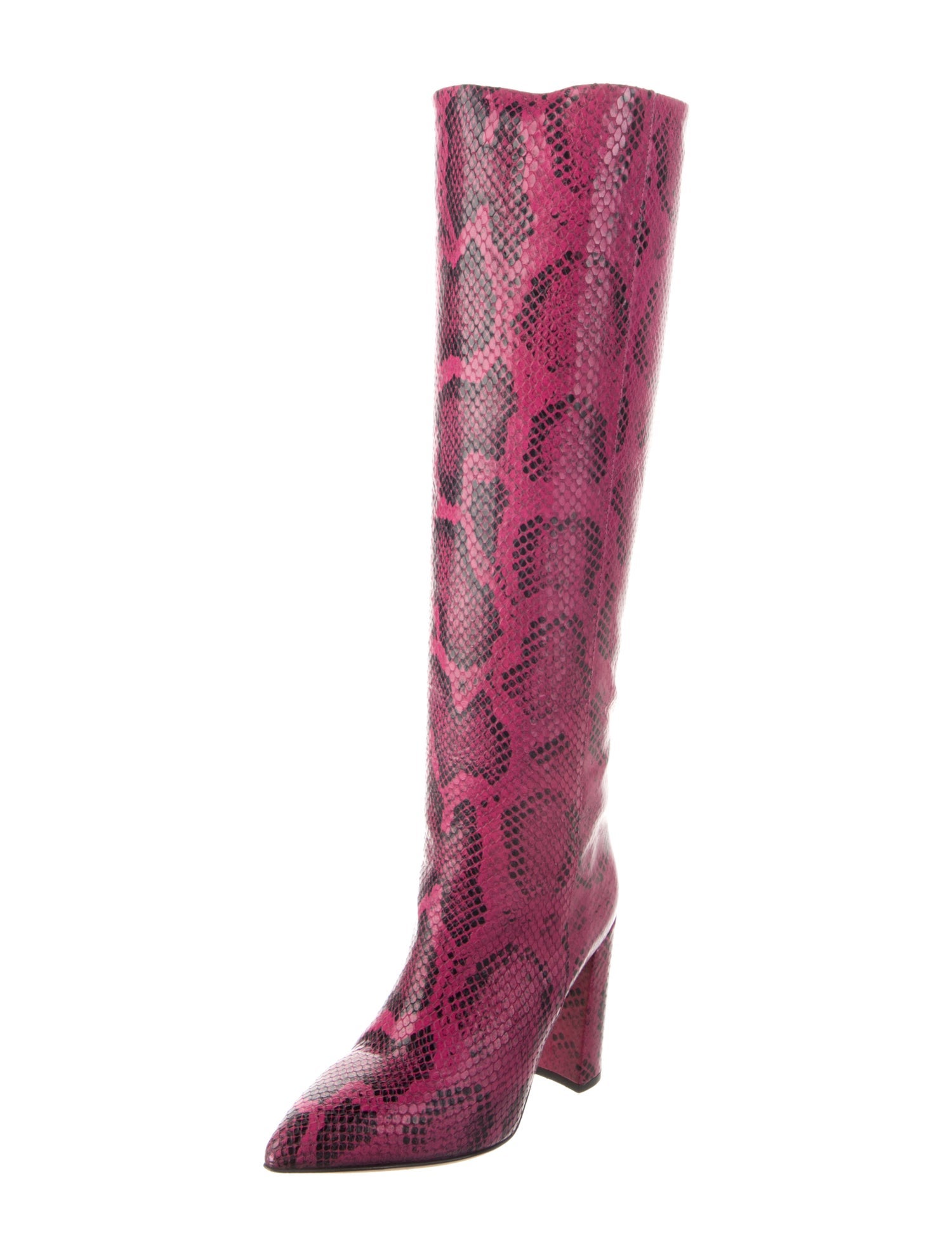 Paris Texas Embossed Leather Animal Print Boots