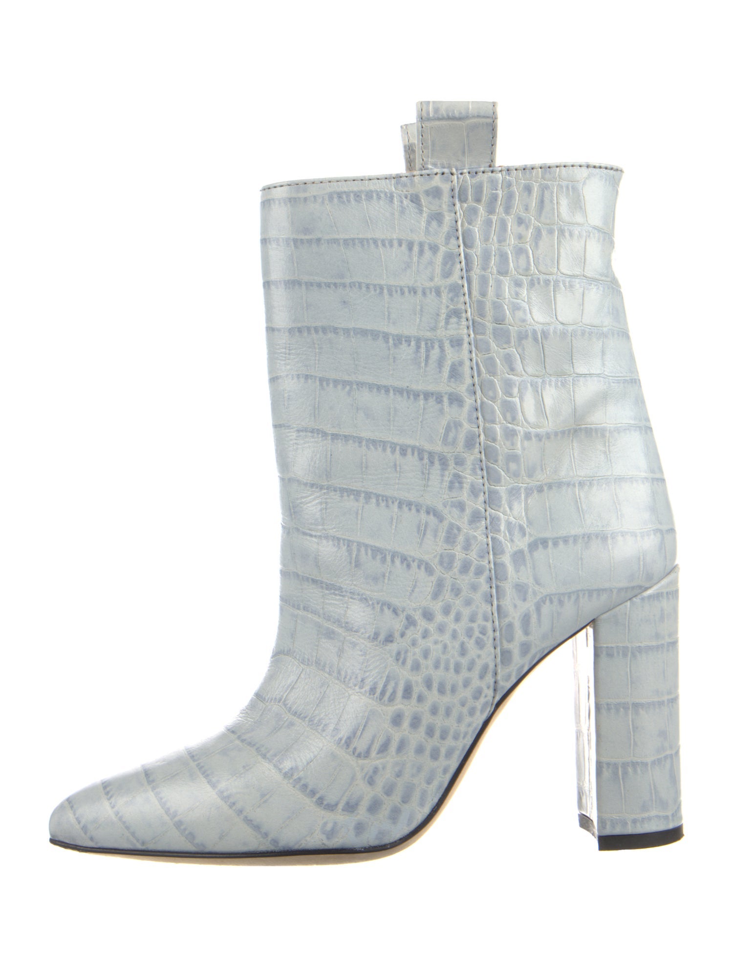 Paris Texas Embossed Leather Animal Print Boots