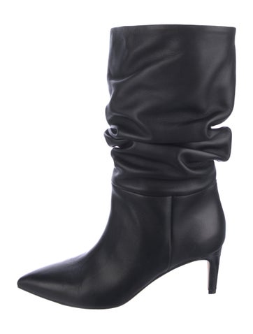 Pre-owned Paris Texas Leather Slouch Boots In Black