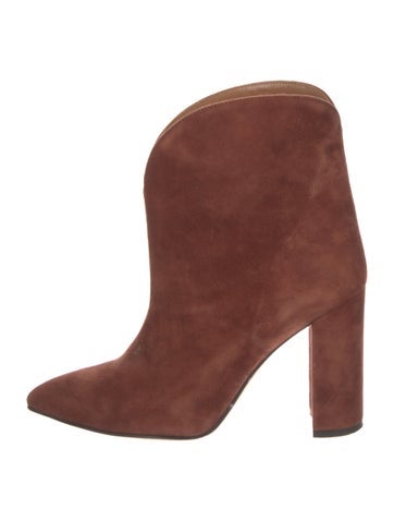 Pre-owned Paris Texas Suede Boots In Brown