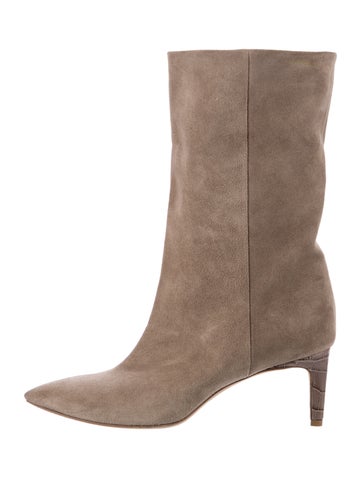 Pre-owned Paris Texas Suede Sock Boots In Neutral