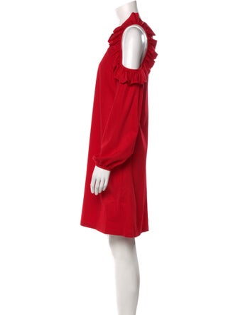 Paskal Mock Neck Knee-Length Dress