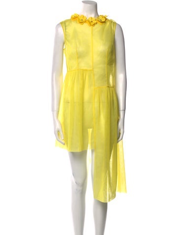 Paskal Dresses Mock Neck Midi Length Dress XS