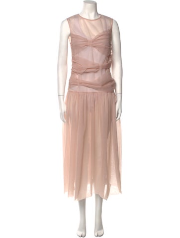 Paskal Dresses Crew Neck Long Dress XS