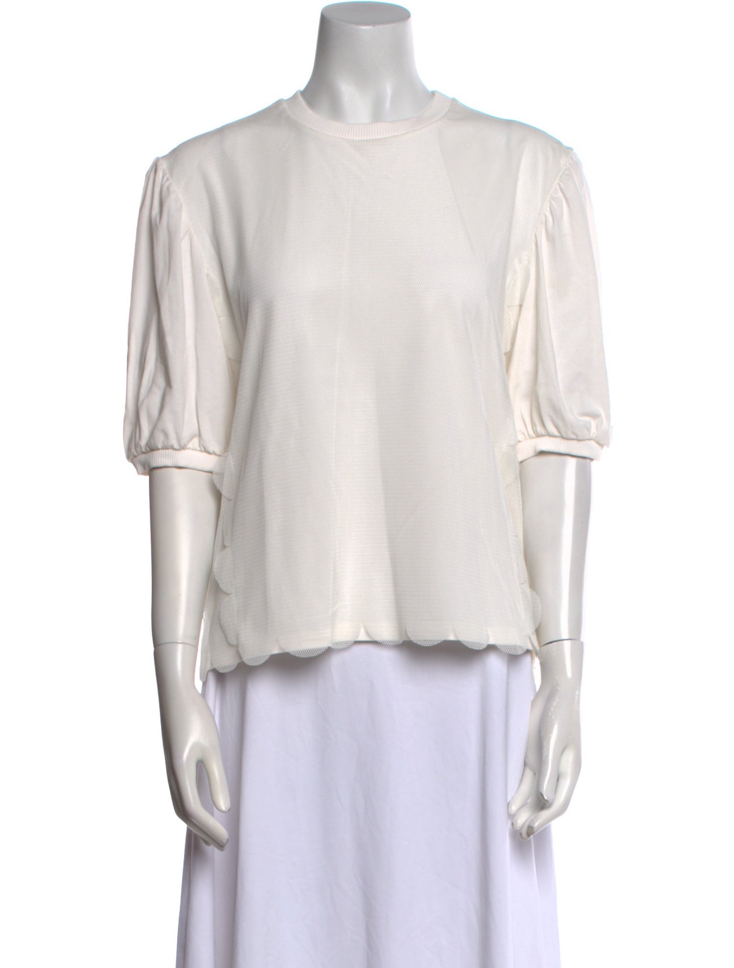 Paskal Crew Neck Three-Quarter Sleeve Top