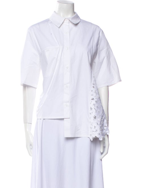 Paskal Three-Quarter Sleeve Button-Up Top