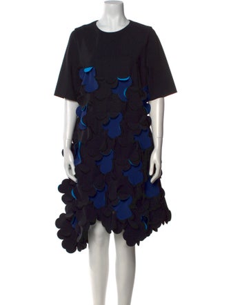 Paskal Colorblock Pattern Knee-Length Dress