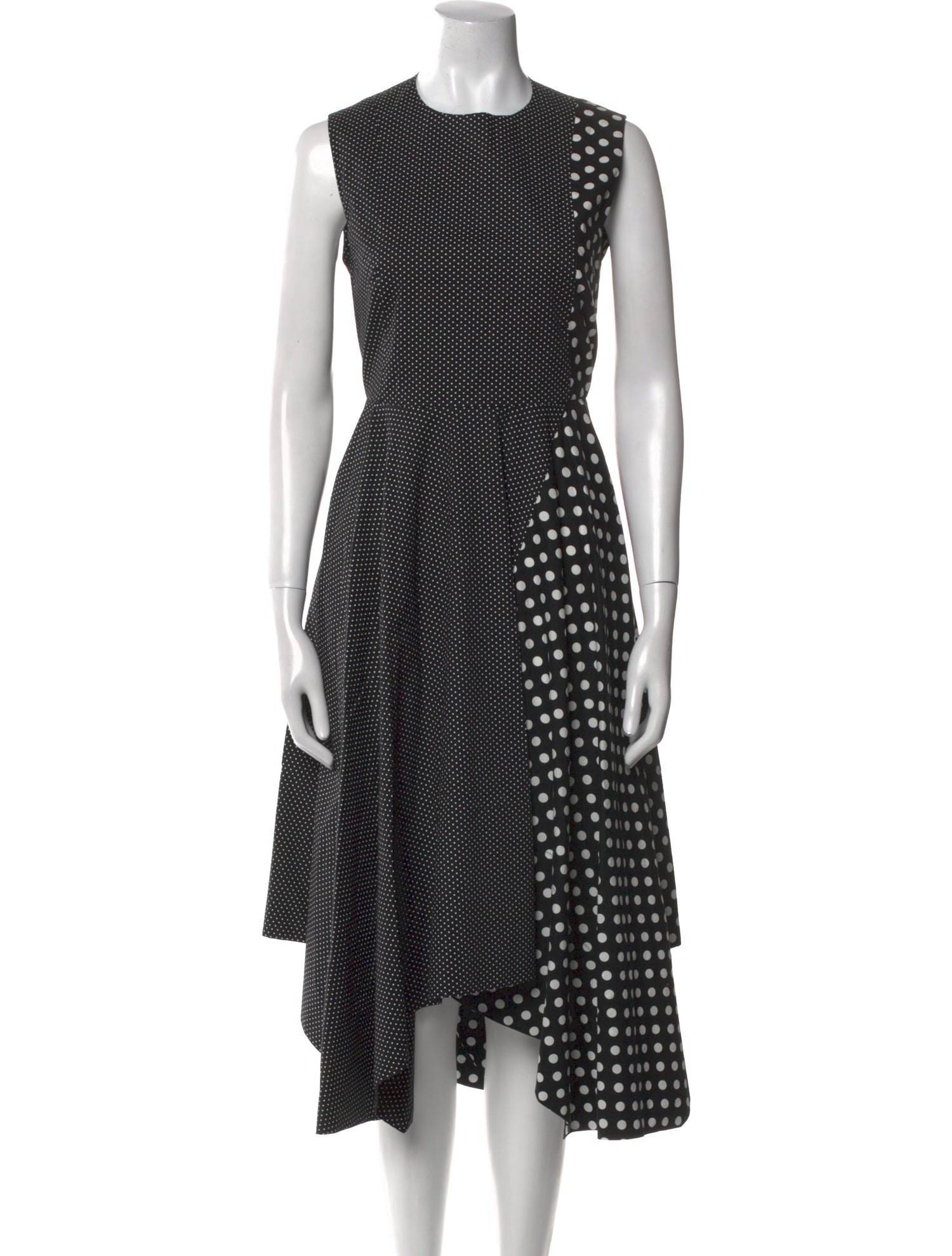 Paskal Polka Dot Print Midi Length Dress