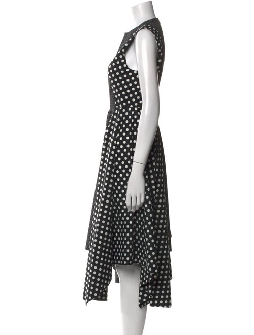 Paskal Polka Dot Print Midi Length Dress