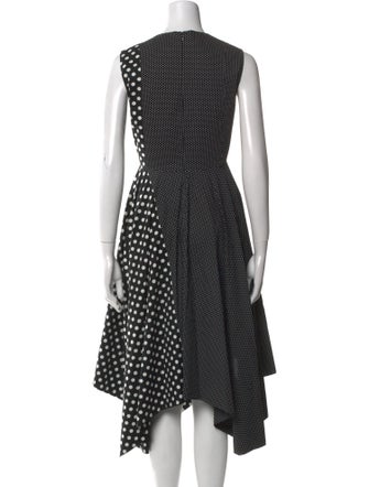 Paskal Polka Dot Print Midi Length Dress