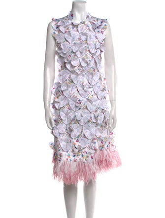 Paskal Printed Knee-Length Dress