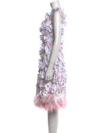 Paskal Printed Knee-Length Dress