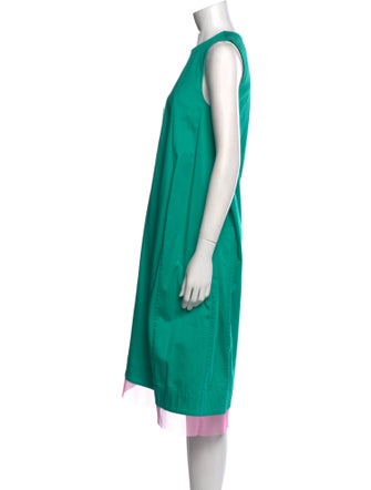 Paskal Crew Neck Knee-Length Dress