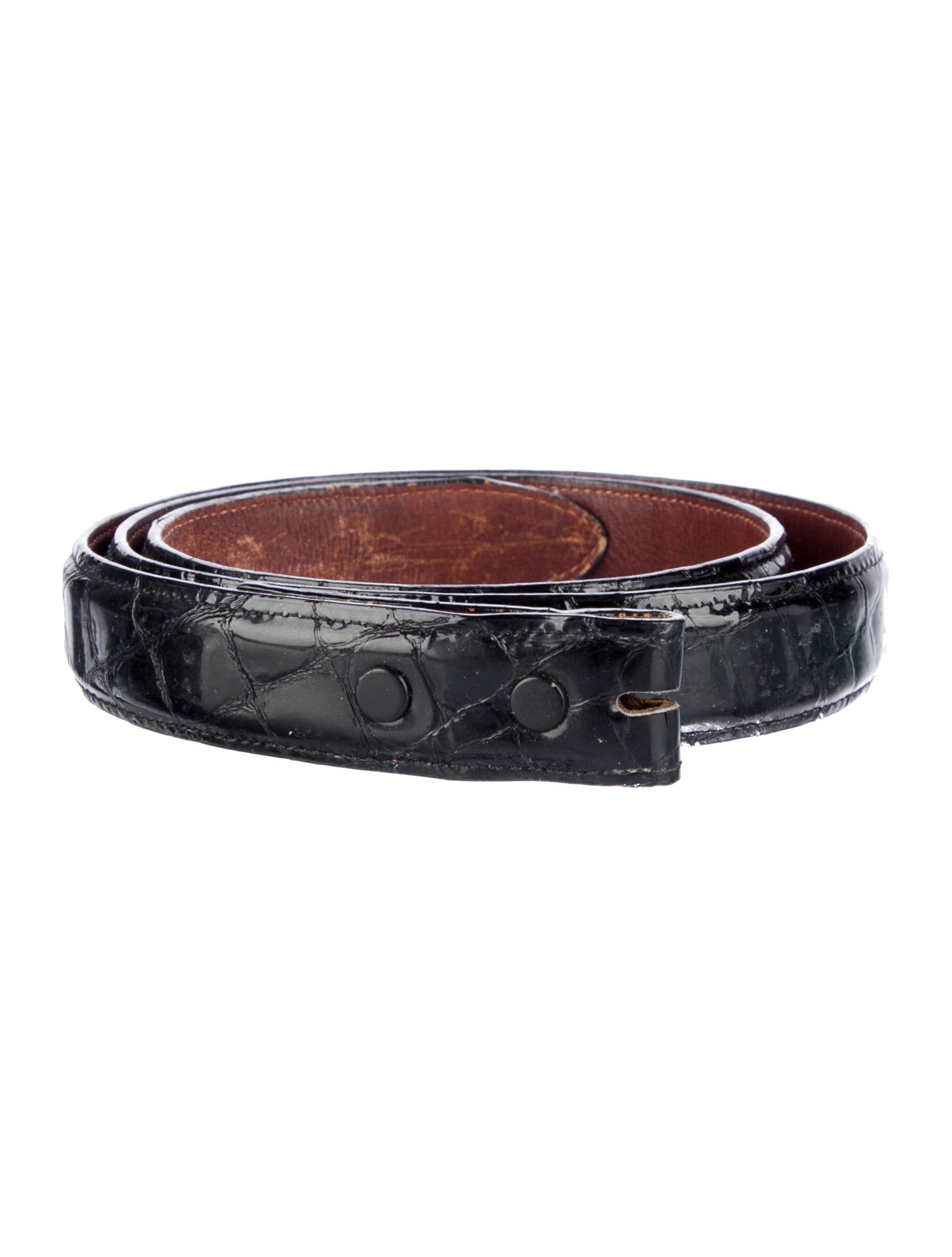 Pat Areias Skinny Patent Leather Belt