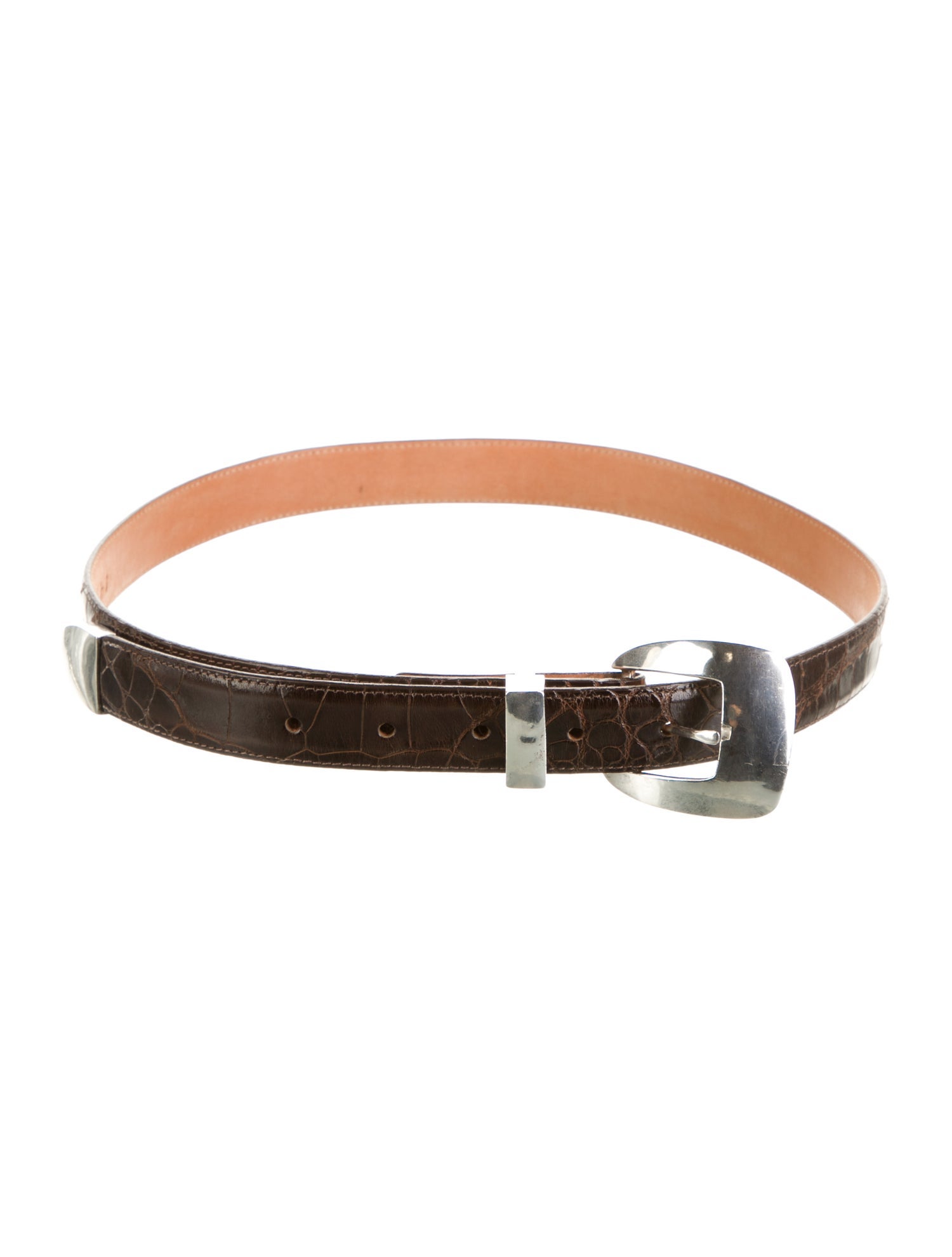 Pat Areias Skinny Alligator Belt
