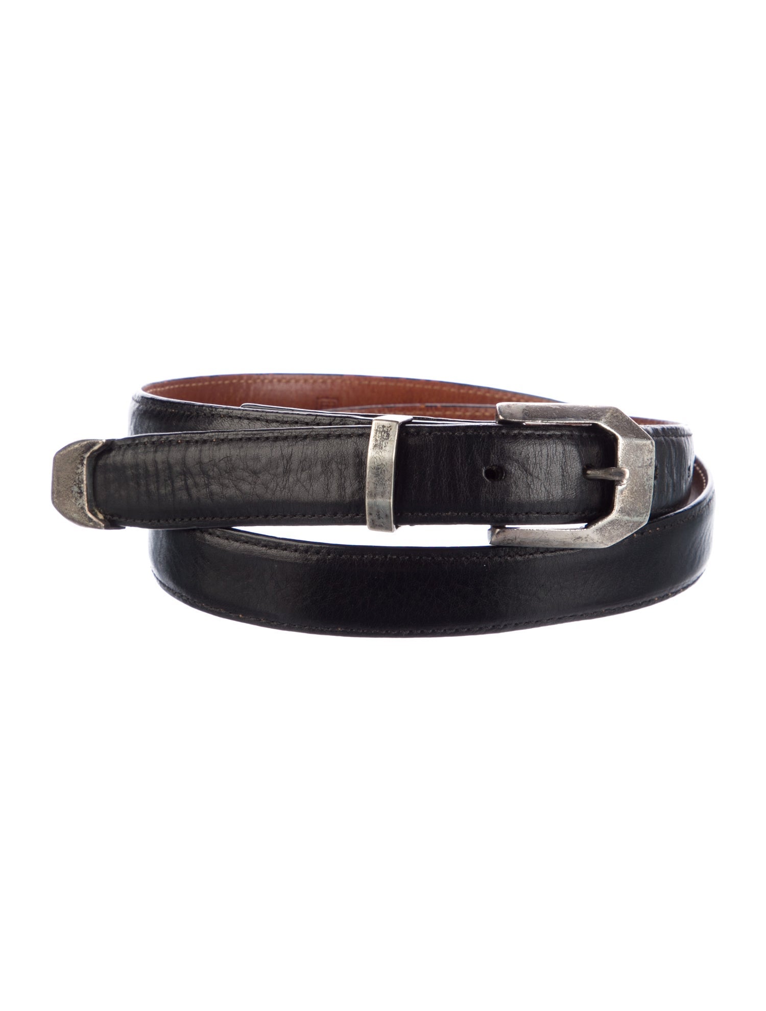 Pat Areias Skinny Leather Belt