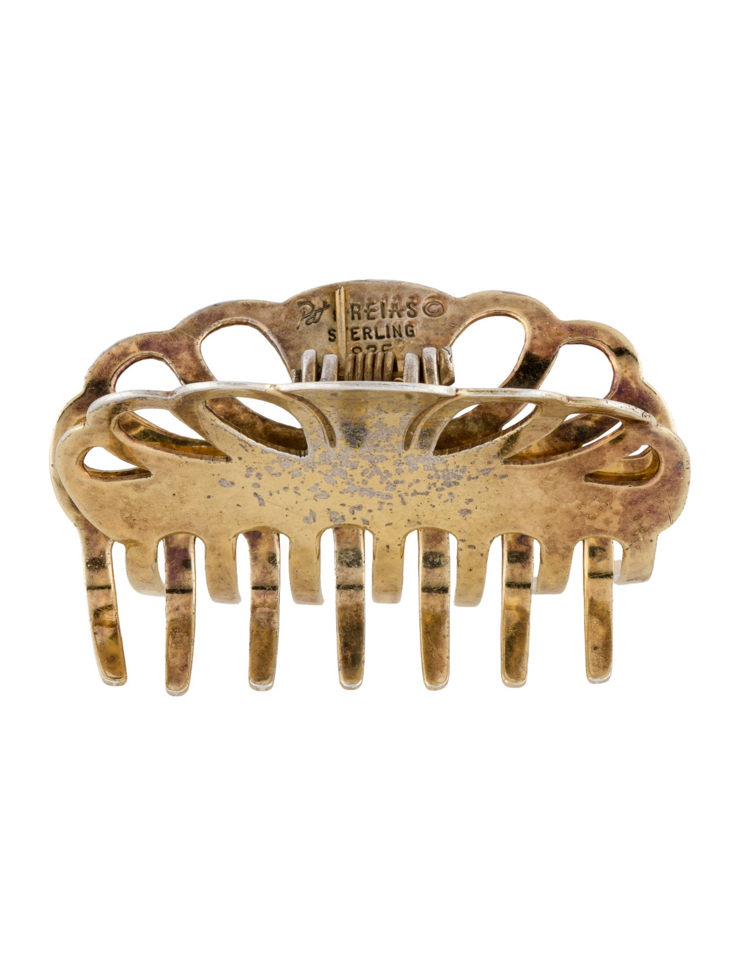 Pat Areias Gold plated silver hair clip