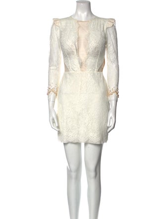 Patricia Bonaldi Lace Pattern Mini Dress