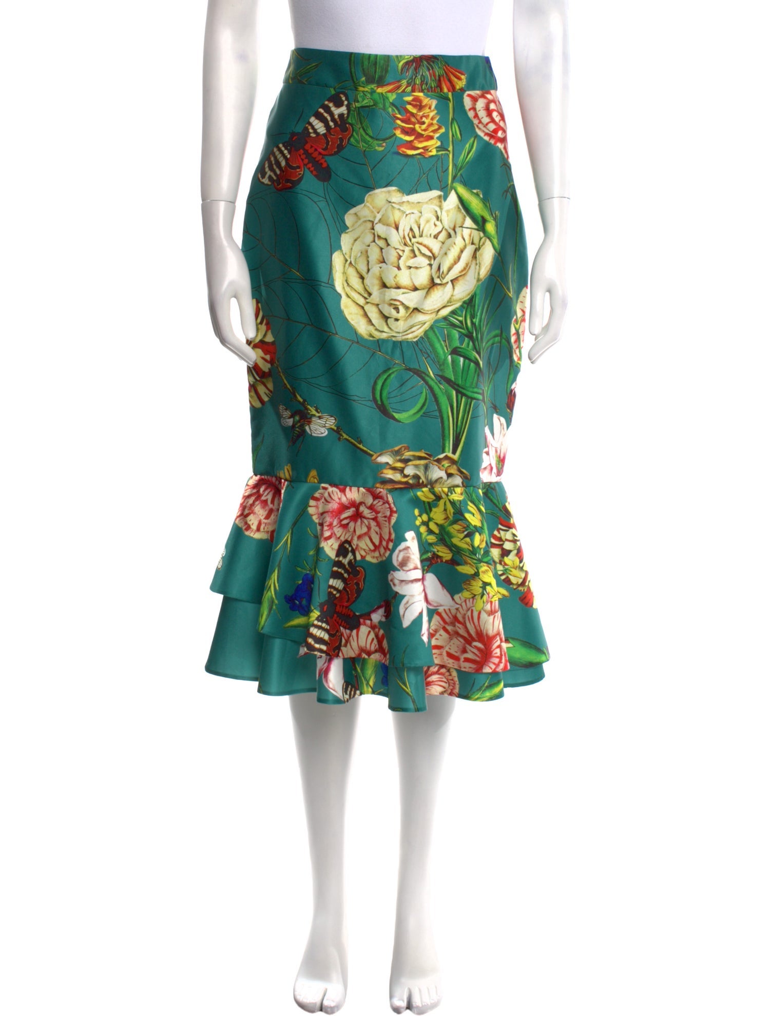 Patricia Bonaldi Floral Print Midi Length Skirt