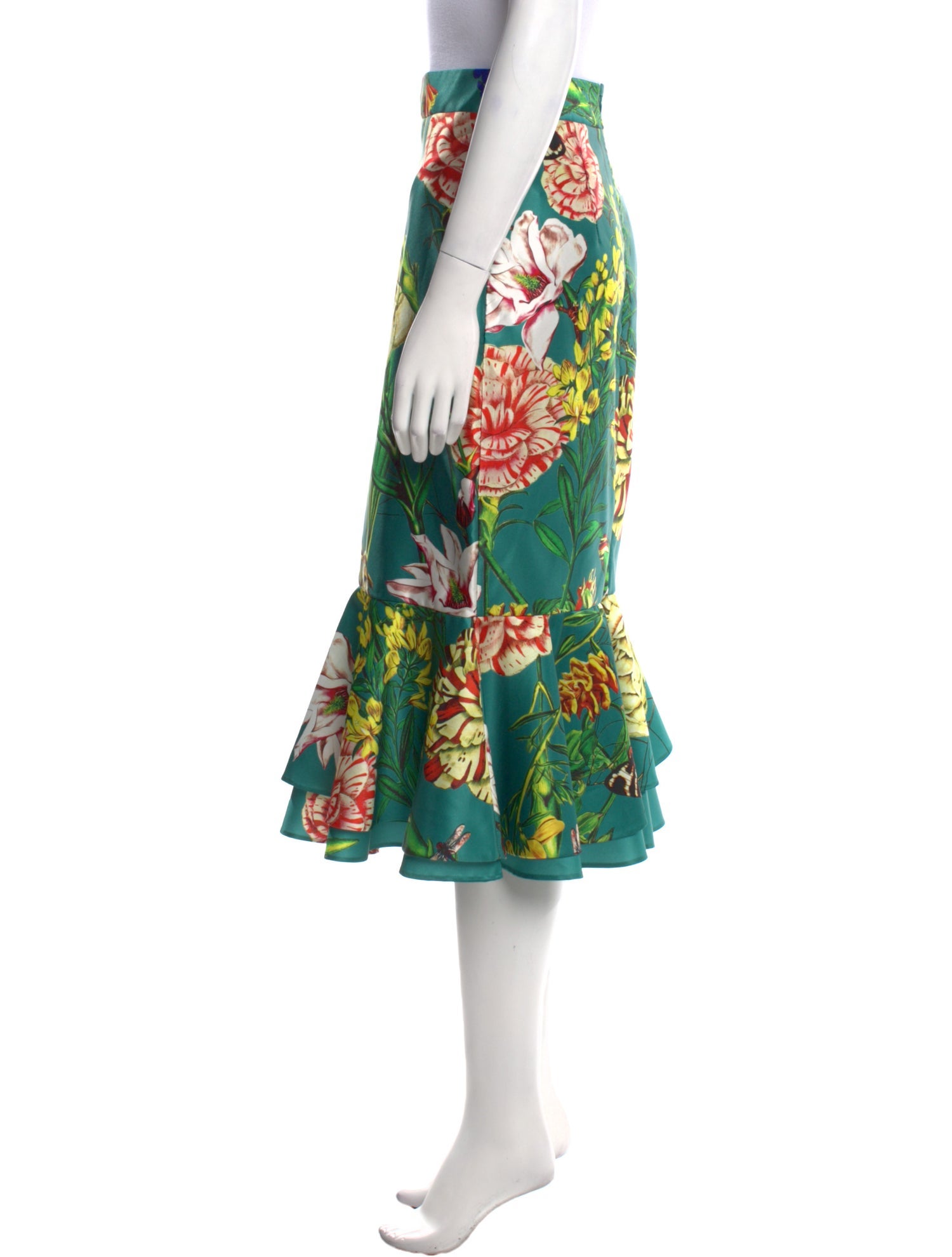 Patricia Bonaldi Floral Print Midi Length Skirt