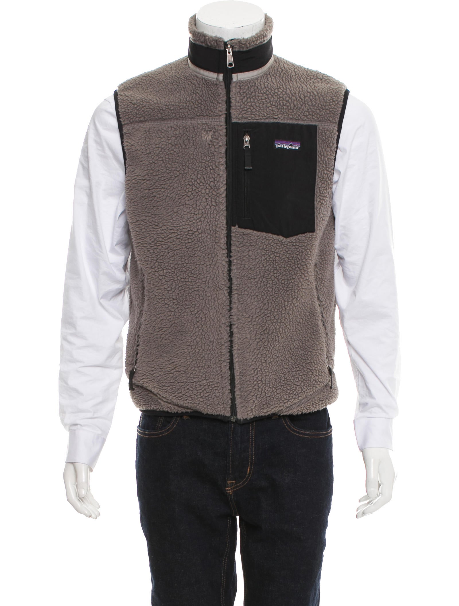 Patagonia Fleece Logo Vest Clothing WPATG20727 The RealReal