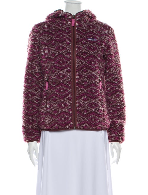 Patagonia Printed Faux Fur Jacket