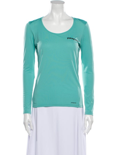 Patagonia Scoop Neck Long Sleeve T-Shirt Blue